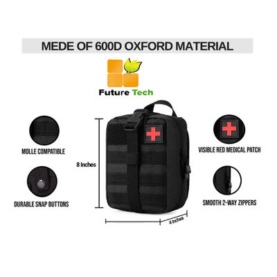 kupować 600D Oxford Fabric First Aid Kit Emergency Bag CE/ISO13485 Certyfikowany do taktycznego użytku medycznego na zewnątrz produkcja online
