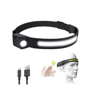 kupować Wodoodporna latarka czołowa LED o mocy 1200 lumenów, ładowana przez USB, IP65, do oświetlenia roboczego na kempingu i podczas prac konserwacyjnych produkcja online