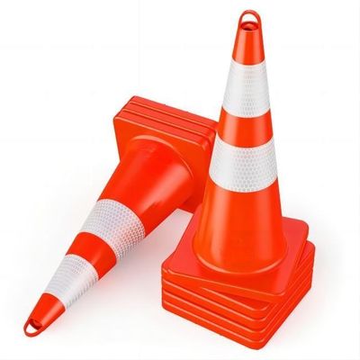 Dobra cena. 1.8KG Stożki bezpieczeństwa ruchu PVC Pomarańczowa konstrukcja stożka do ostrzegania w nagłych wypadkach w Internecie