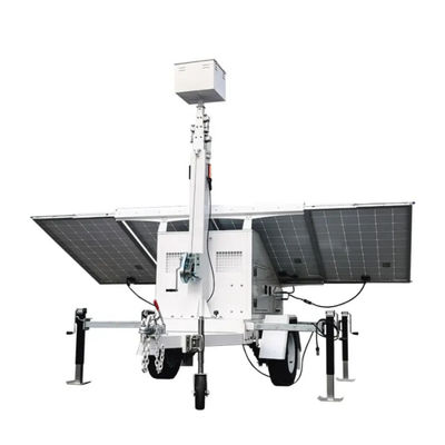 kupować Mocna wieża solarna LED o mocy 1 kW, z masztem hydraulicznym o długości 6 m i zerowym poziomem hałasu produkcja online