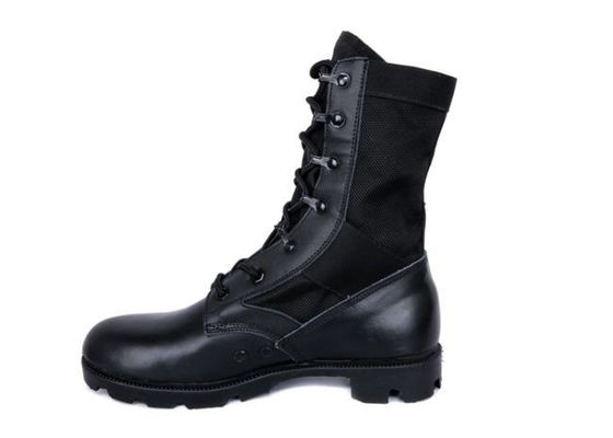 Dobra cena. EUR39-47 Czarne oryginalne skórzane buty taktyczne Wodoodporne czarne skórzane buty bojowe Damskie w Internecie