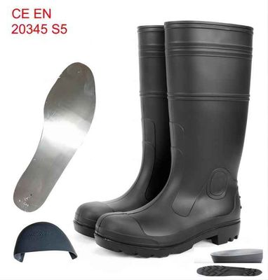 Dobra cena. Gumowe buty bezpieczeństwa przemysłowego S5 Pvc Gum Boot Anti Smash w Internecie